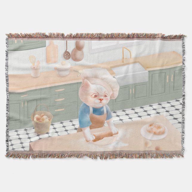 Manta Cat Baker Baby - Acogedor Kneading (Anverso)