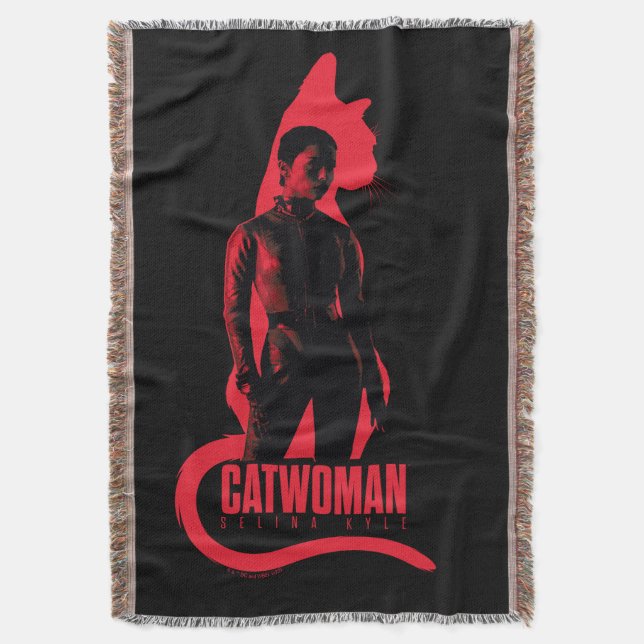 Manta Catwoman Selina Kyle Cat Silhouette (Frente vertical)