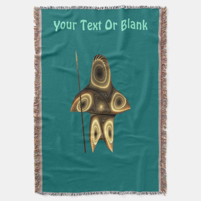 Manta Cazador inuit fractal (Frente vertical)