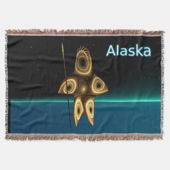 Manta Cazador inuit fractal - Alaska (Anverso)