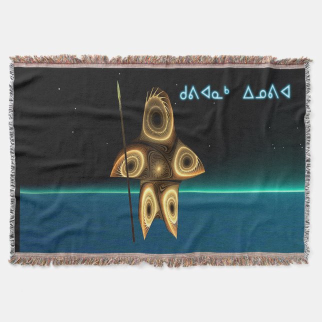 Manta Cazador inuit fractal - Kuvianak Innovia (Anverso)