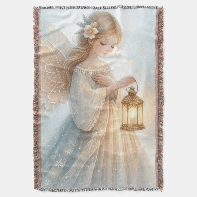 Manta Celestial Winter Angel Lantern of Comfort (Frente vertical)