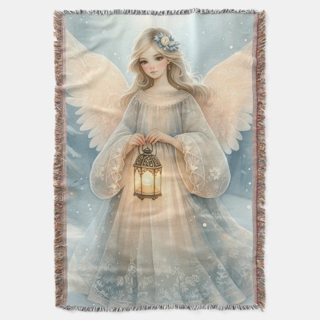 Manta Celestial Winter Angel Lantern of Grace (Frente vertical)