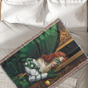 Manta Celta verde de hadas de contraseña