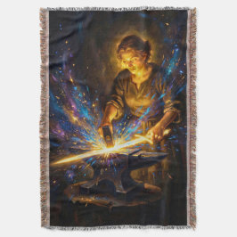 Manta Celtic Blacksmith Goddess Forging Sword Fantasy Ar