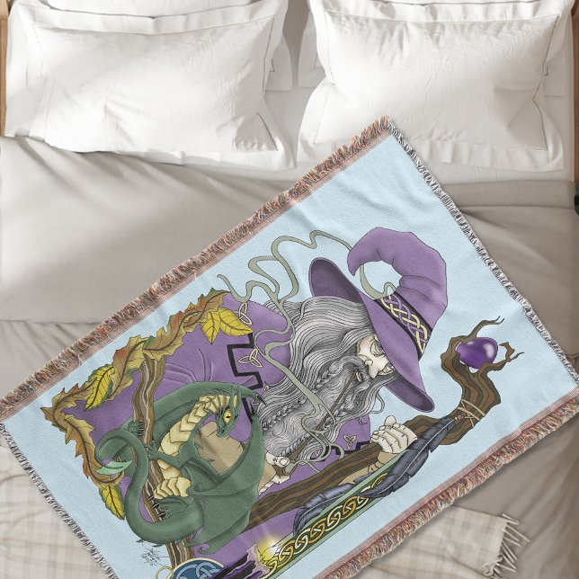 Manta Celtic MagoDragón Fantasía Púrpura (Subido por el creador)