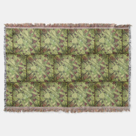 Manta Cerámica con dibujo de piedra volcánica pintado de