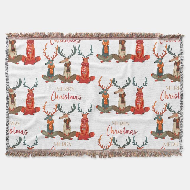 Manta Cerveza. Navidades venados en escarbas. Modo festi (Anverso)