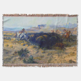 Manta Charles M Russell La Caza del Búfalo 1899