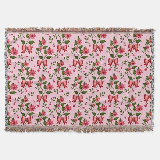 Manta Cherry floral pattern Curtain (Anverso)