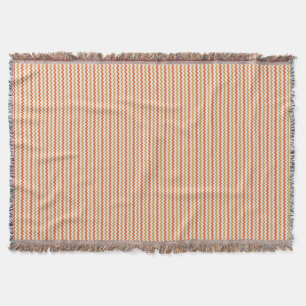 Manta Chevron amarillo natural ocre rojo cálido sobre ro
