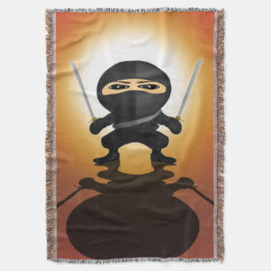 Manta Chico Ninja Anime Gamer Alfombrilla Katana