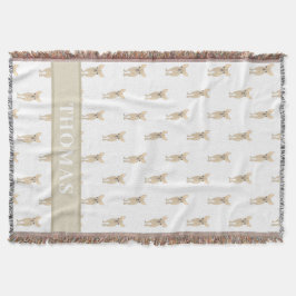 Manta Chihuahua Personalizado (Pelo Corto, Beige)