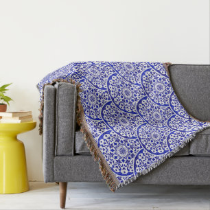 Manta Chinoiserie de inspiración asiática de cerámica az