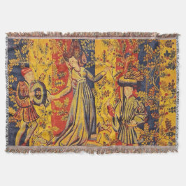 Manta Chinoiserie italiana de estilo mediterráneo de col