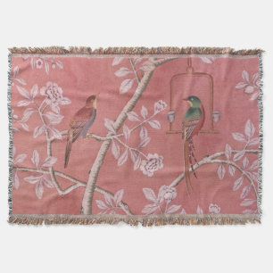 Manta Chinoiserie rosa