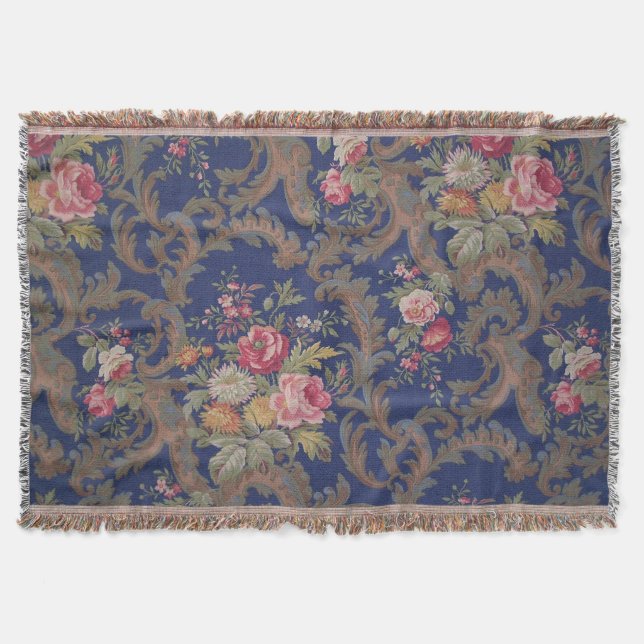 Manta Chintz florido de estilo victoriano (Anverso)