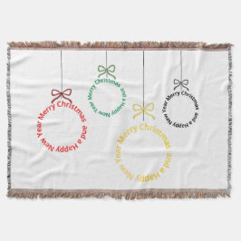 Manta Christmas Ornaments Text Design