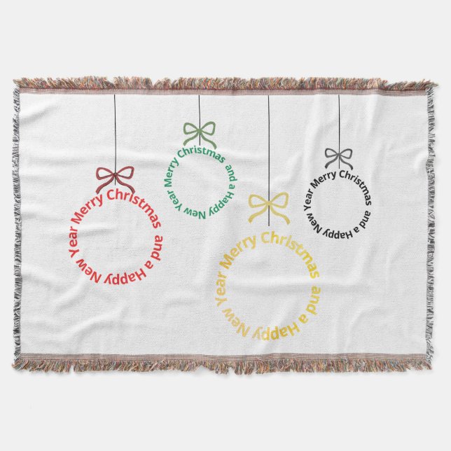 Manta Christmas Ornaments Text Design (Anverso)