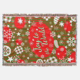 Manta Christmas Throw Blanket – Joy to the World