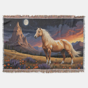 Manta Cielo nocturno de mustang silvestre pinto palomino