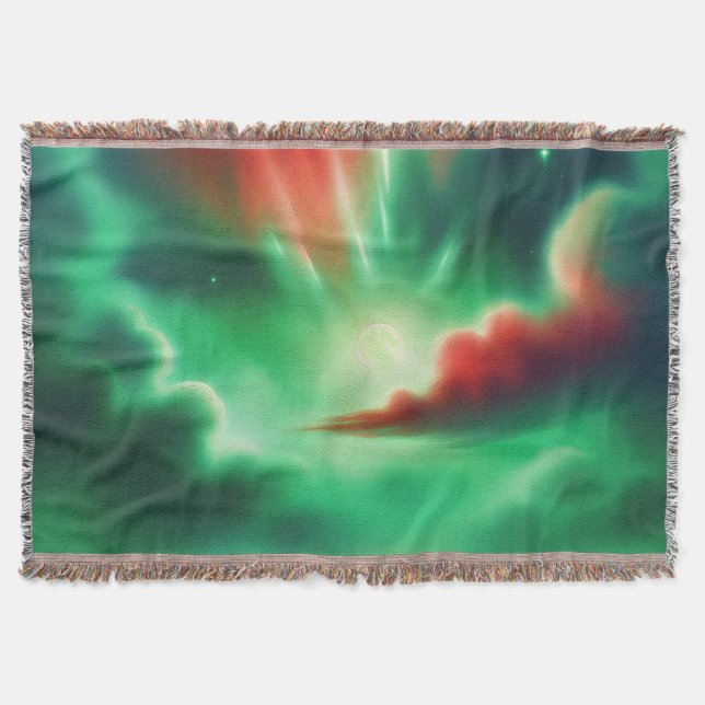 Manta cielo verde (Anverso)