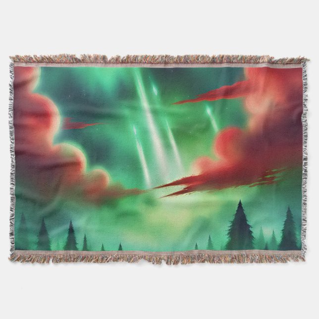 Manta cielo verde (Anverso)