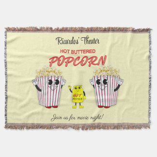 Manta Cine familiar con palomitas de maíz caliente