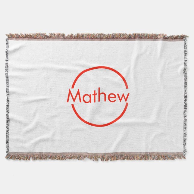 Manta círculo rojo simple añadir el texto de la letra de (Anverso)