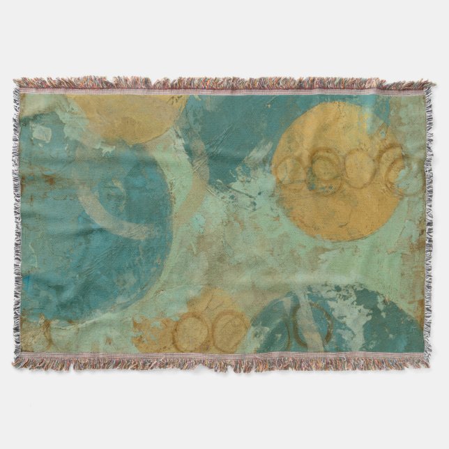 Manta Círculos azules y amarillos (Anverso)