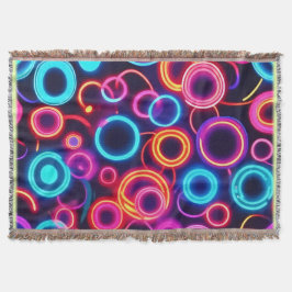 Manta Círculos de neón: un festín visual vibrante