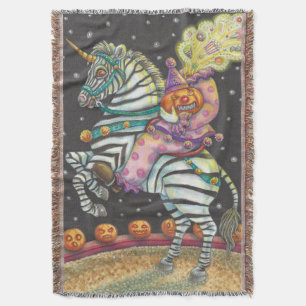MANTA CIRCUS HALLOWEEN CLOWN TRANSPARENTE A BLANKET