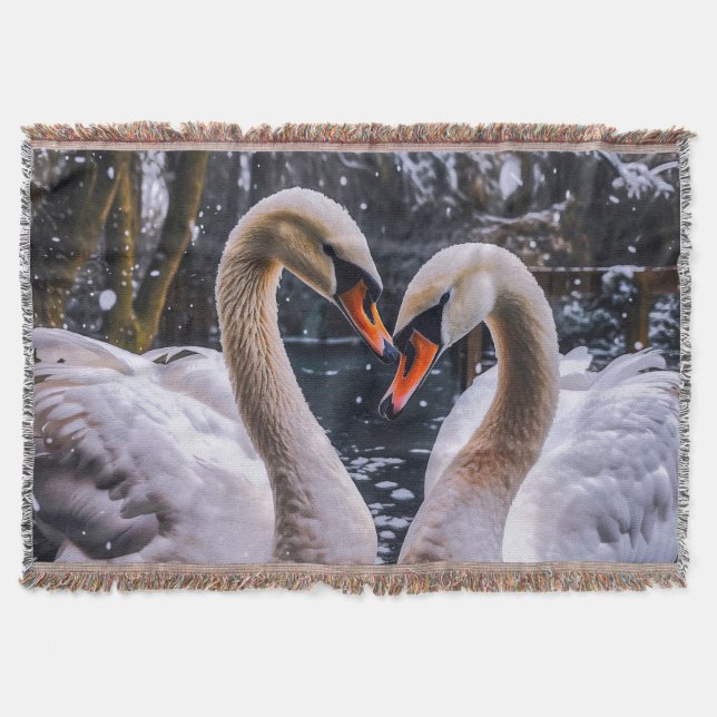 Manta Cisnes románticos en un país maravillosamente inve (Anverso)