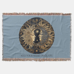 Manta Cita de Personalizado de la luna de sol celestial 