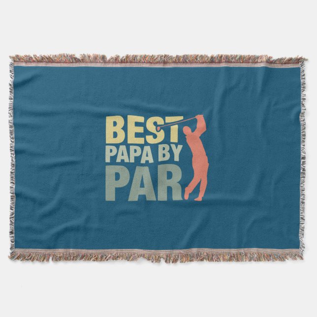 Manta Citas de abuelo | Mejor Papa De Par Golf (Anverso)