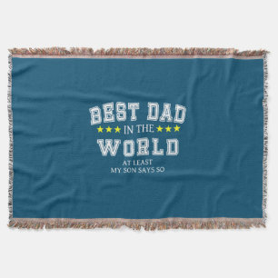 Manta Citas de abuelo Mejor Papá Del Mundo