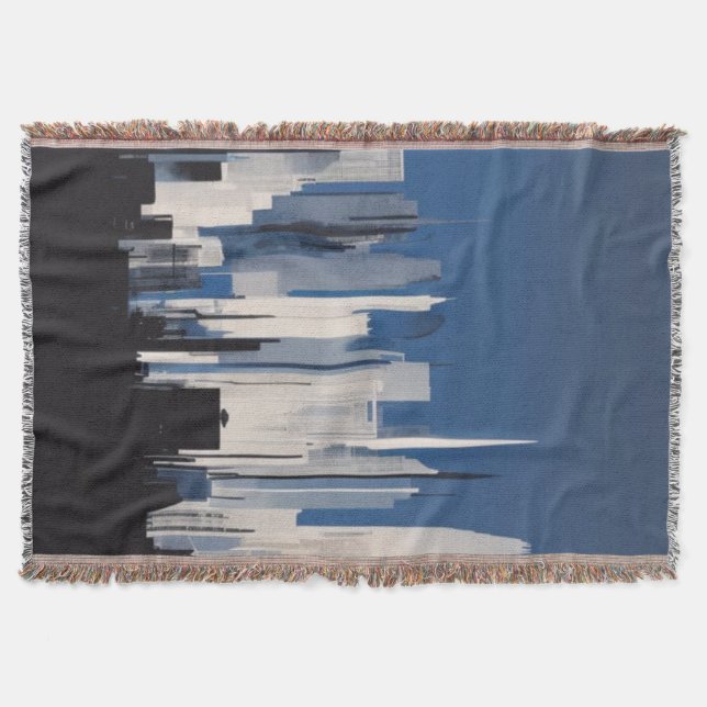 Manta Cityscape Throw Blanket (Anverso)