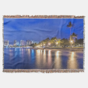 Manta Ciudad de Waikiki al amanecer