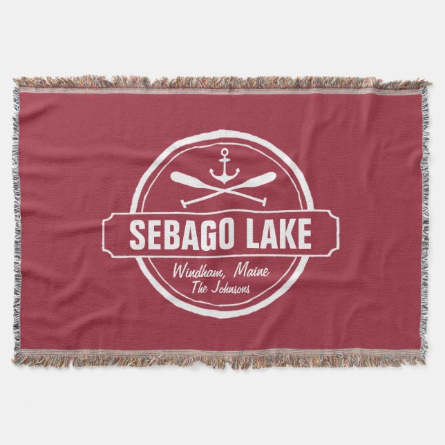 MANTA CIUDAD Y NOMBRE PERSONALIZADOS DEL LAGO DE SEBAGO  (Anverso)