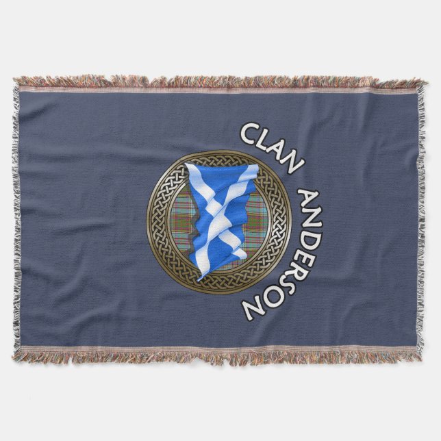 Manta Clan Anderson Tartan Knot & Flag (Anverso)