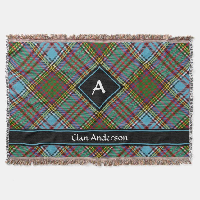 Manta Clan Anderson Tartan Throw Blanket (Anverso)