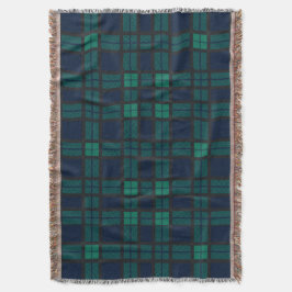 Manta Clan Black Watch Tartan Plaid Blue Green Check
