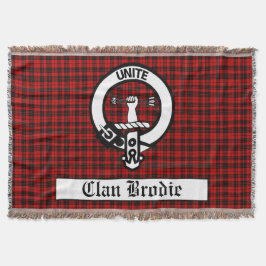 Manta Clan Brodie Escudo Badge & Tartán