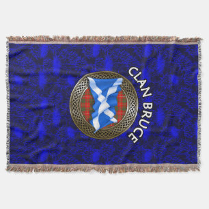 Manta Clan Bruce Tartan Knot & Flag