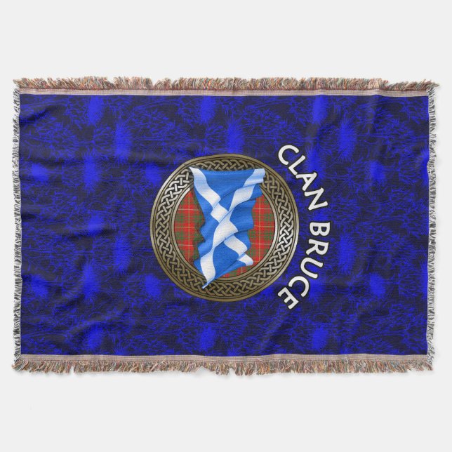 Manta Clan Bruce Tartan Knot & Flag (Anverso)