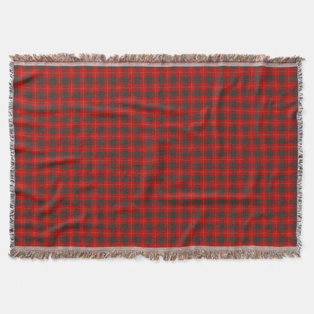 Manta Clan Cameron Bright Red Tartan (Anverso)