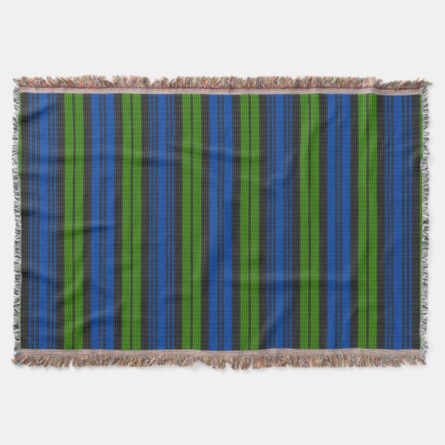 Manta Clan Campbell Tartan Weft Throw Blanket (Anverso)