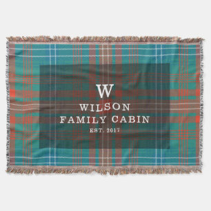 Manta Clan clásico de plaid Wilson Rustic Tartán
