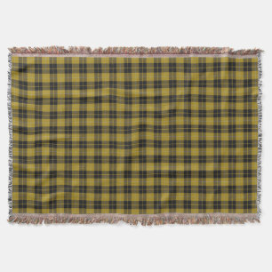 Manta Clan escocés Barclay Vestido Amarillo Tartán Negro