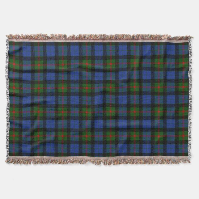 Manta Clan escocés Gunn Tartan Plaid (Anverso)
